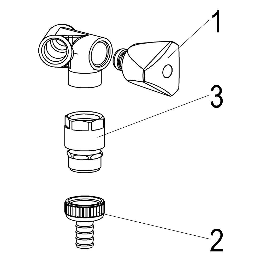 Schlösser Nebenanschlussventil mit Rohrbelüfter mit Schlauchverschraubung und... SCHLOESSER-0017461550001 4044997120569 (Abb. 3)