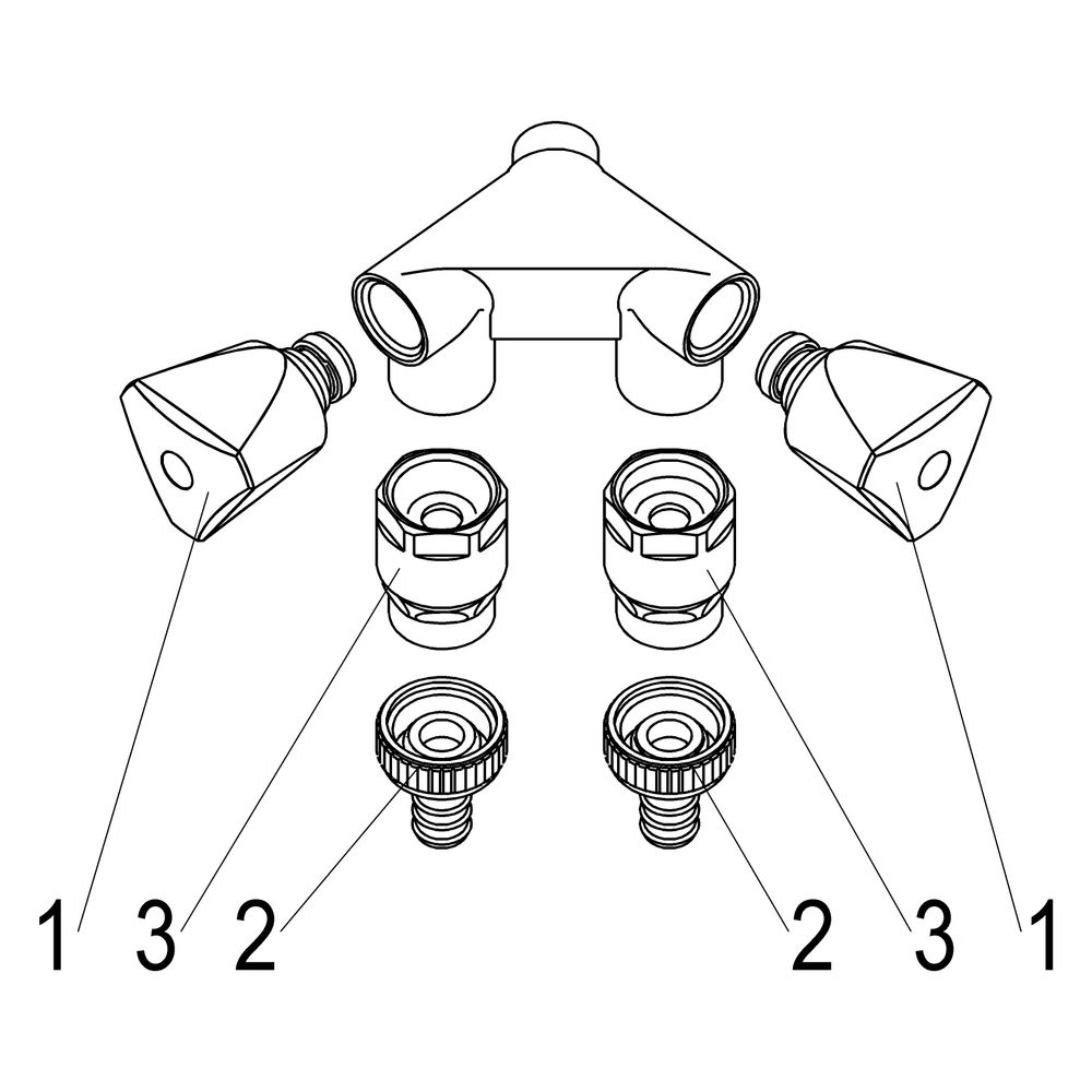 Schlösser Waschgeräte-Doppelventil mit Rohrbelüfter, Schlauchverschr. und Dre... SCHLOESSER-0017881550001 4044997121276 (Abb. 3)