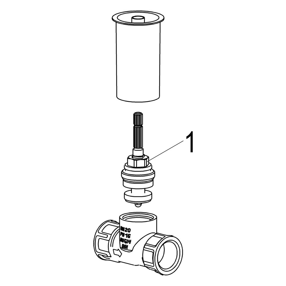 Schlösser Unterputzventil variabel, mit Einbauhilfe, DN 20, 3/4"... SCHLOESSER-0017922000001 4044997195536 (Abb. 3)