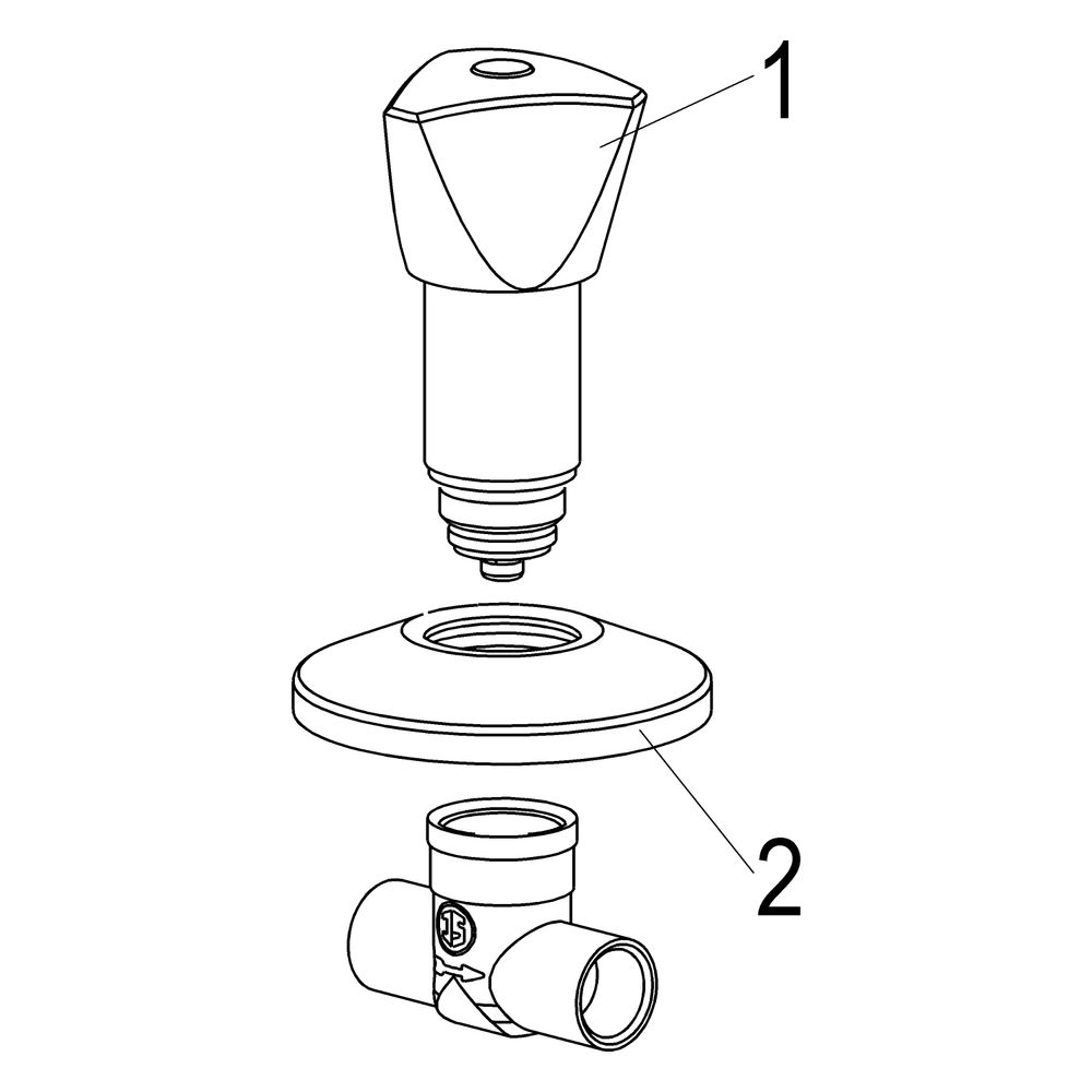Schlösser Unterputzventil mit Dreikanthaubengriff, Lötanschluss 15mm, Messing... SCHLOESSER-0017961500001 4044997121412 (Abb. 3)