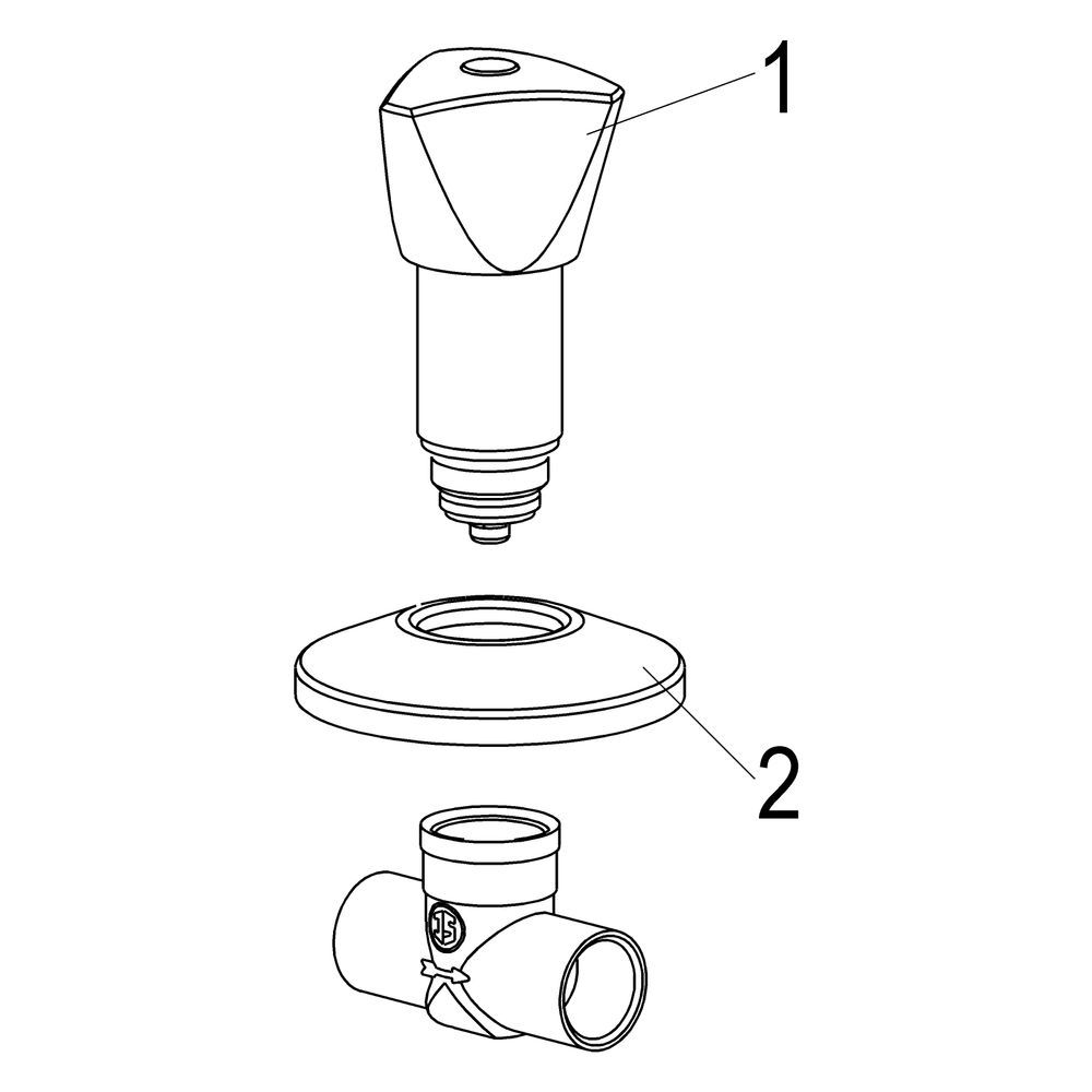 Schlösser Unterputzventil mit Dreikanthaubengriff, Lötanschluss 18mm, Messing... SCHLOESSER-0017961800001 4044997121429 (Abb. 3)