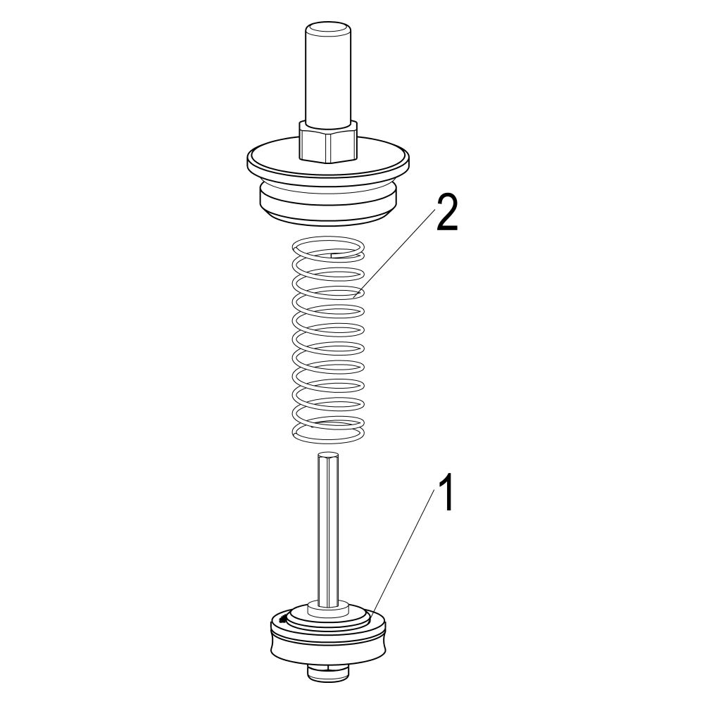 Schlösser Oberteil für Rückschlagventil, DN 25, 1", EPDM-Dichtung, Messing... SCHLOESSER-0018082500001 4044997122563 (Abb. 4)