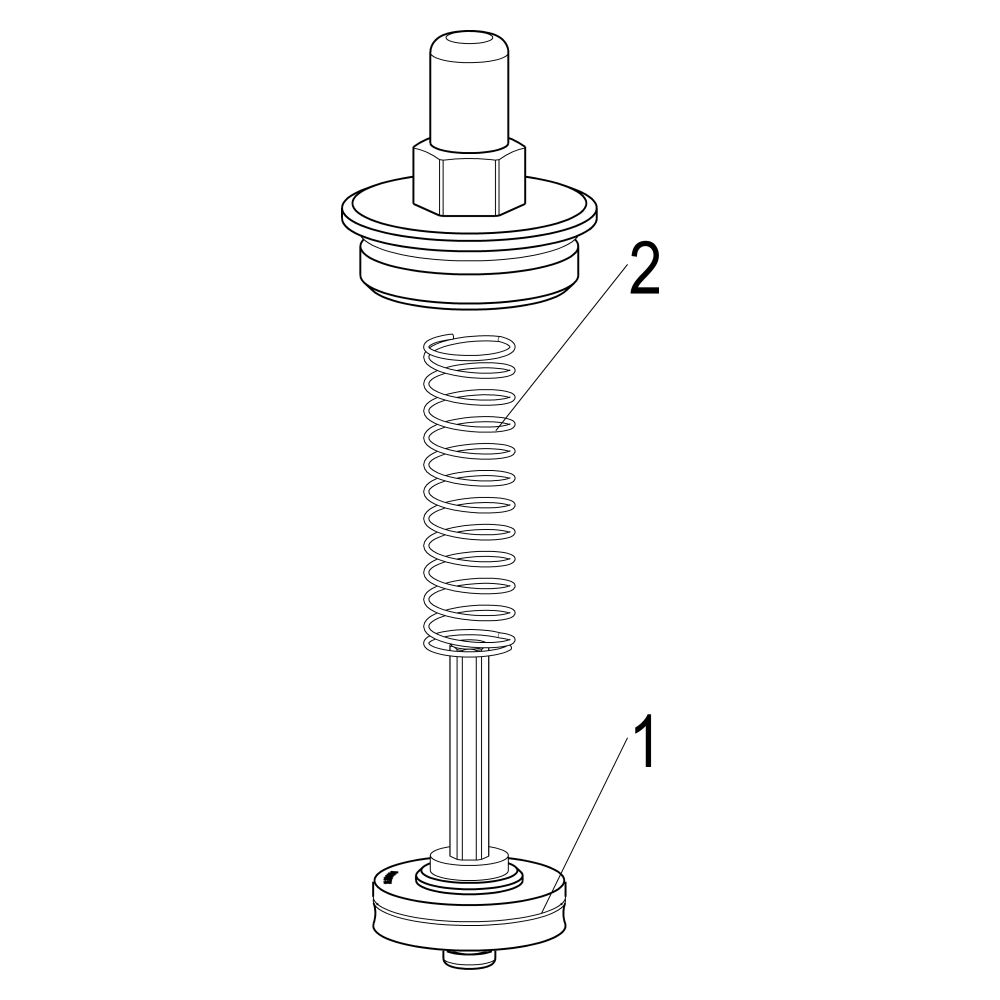 Schlösser Oberteil für Rückschlagventil, DN 32, 1 1/4", EPDM-Dichtung, Messin... SCHLOESSER-0018083200001 4044997122594 (Abb. 4)