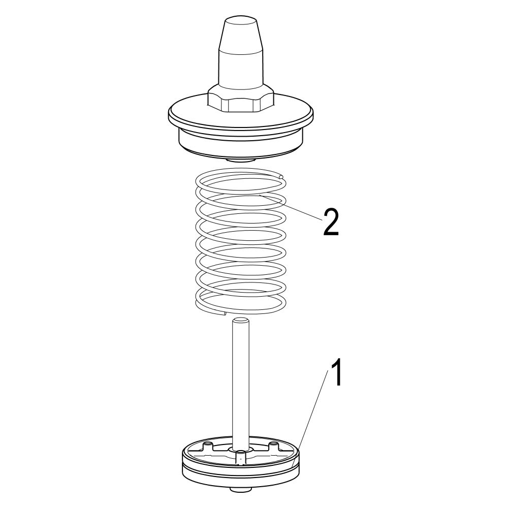 Schlösser Oberteil für Rückschlagventil, DN 65, 2 1/2", EPDM-Dichtung, Messin... SCHLOESSER-0018086500001 4044997122686 (Abb. 4)