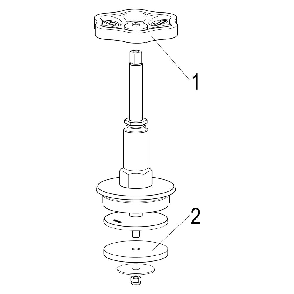 Schlösser Fettkammer-Oberteil für Schrägsitzventil mit steigender Spindel, DN... SCHLOESSER-0018146500001 4044997122990 (Abb. 3)
