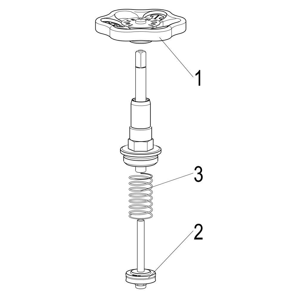 Schlösser Fettkammer-Oberteil für KFR-Ventil DIN 3502 mit steigender Spindel,... SCHLOESSER-0018192000001 4044997125106 (Abb. 3)