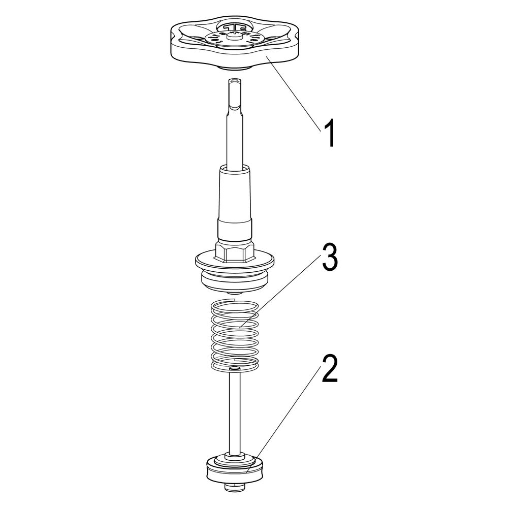 Schlösser Fettkammer-Oberteil für KFR-Ventil DIN 3502 mit steigender Spindel,... SCHLOESSER-0018192500001 4044997125205 (Abb. 3)