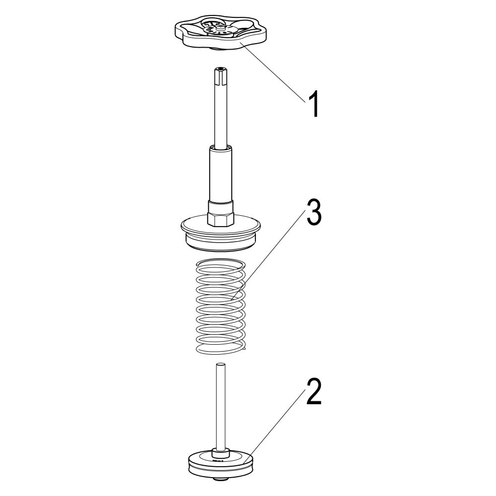 Schlösser Fettkammer-Oberteil für KFR-Ventil DIN 3502 mit steigender Spindel,... SCHLOESSER-0018195000001 4044997125458 (Abb. 3)
