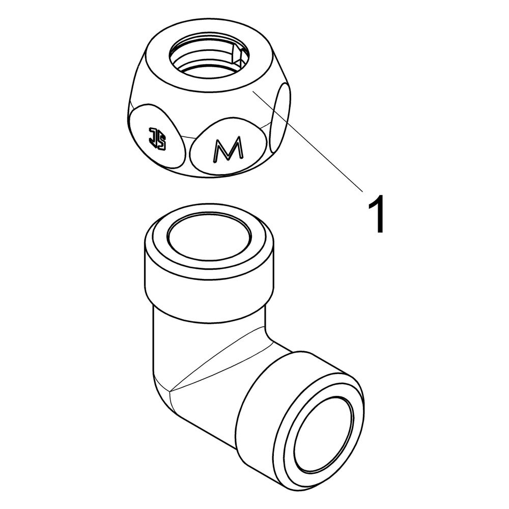 Schlösser Winkel mit 1 Quetschverschraubung, DN 10, 1/2" x 1/2" x 10mm, verch... SCHLOESSER-0018921510001 4044997131602 (Abb. 3)