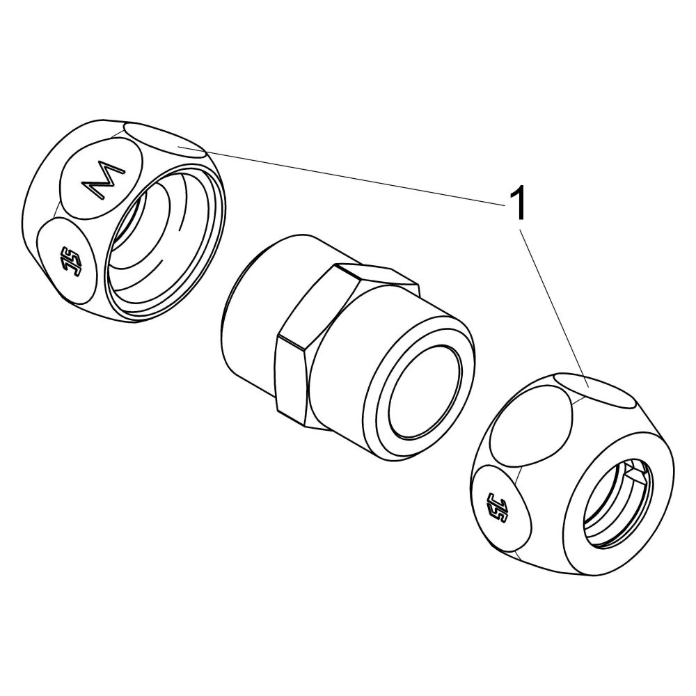 Schlösser Doppel-Quetschverschraubung, DN 10, 3/8" x 10mm, verchromt... SCHLOESSER-0018941010001 4044997131664 (Abb. 3)