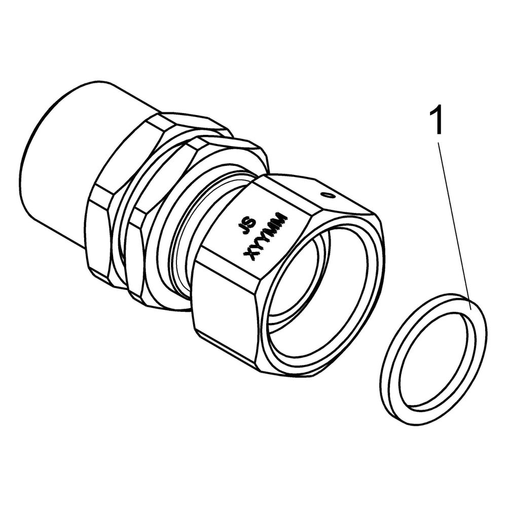 Schlösser Wasserzähler-Anschlussverschraubung, Eingang mit Dauerdurchfluss Q3... SCHLOESSER-0022052500212 4044997133064 (Abb. 3)