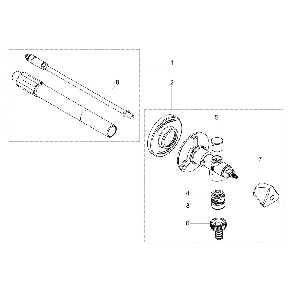 Schlösser Frost-tec Außenarmatur für Rohbau/Sanierung mit Rohrbelüfter und Rü... SCHLOESSER-0028141550001 4044997229781 (Abb. 4)