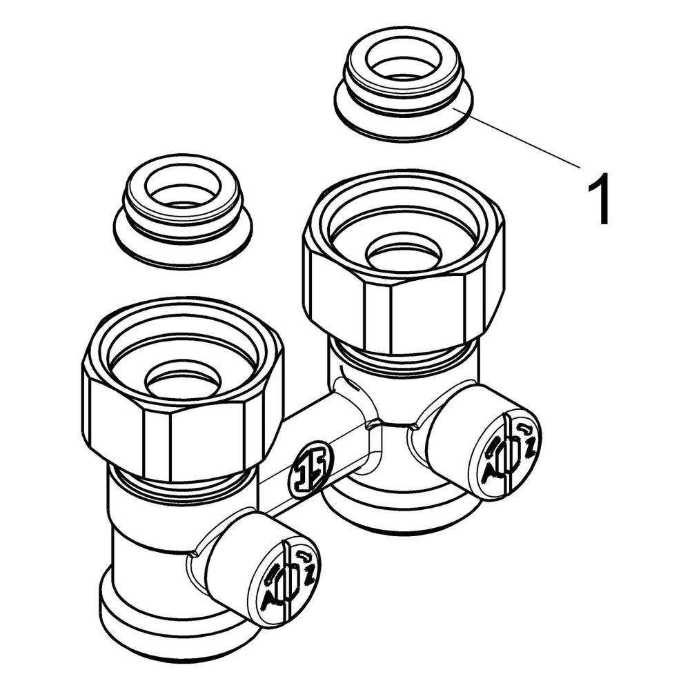 Schlösser Anschlussarmatur für Kompakt-Heizkörper, Durchgangsform Zweirohrsys... SCHLOESSER-0033402050002 4044997136874 (Abb. 3)