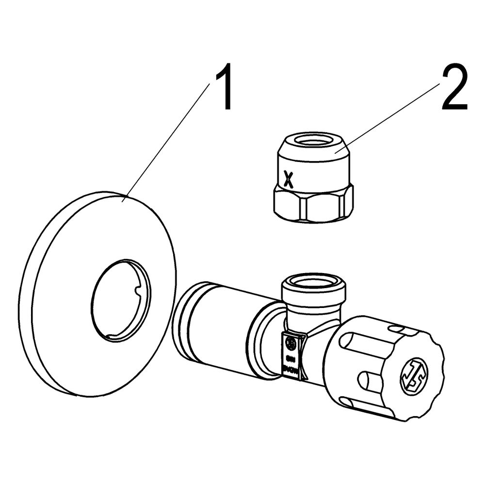 Schlösser Eckventil selbstdichtend, mit Comfortgriff und Quetschverschraubung... SCHLOESSER-0071001550001 4044997145371 (Abb. 3)