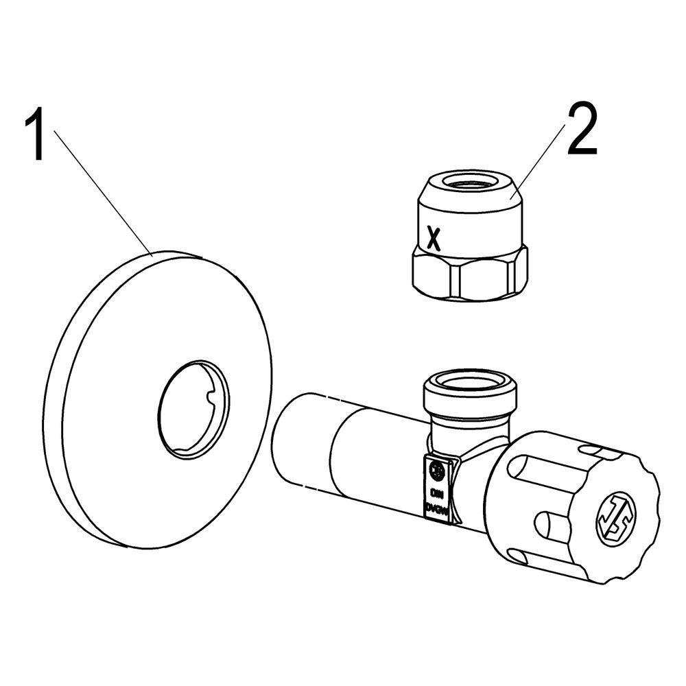 Schlösser Eckventil nicht selbstdichtend, mit Comfortgriff und Quetschverschr... SCHLOESSER-0071051550001 4044997145395 (Abb. 3)
