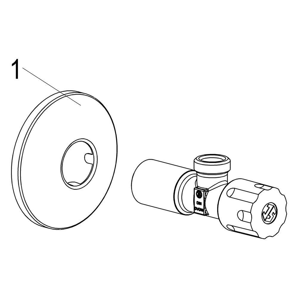 Schlösser Eckventil nicht selbstdichtend, ohne Überwurfmutter, DN 15, 1/2" x ... SCHLOESSER-0071061550001 4044997145425 (Abb. 3)