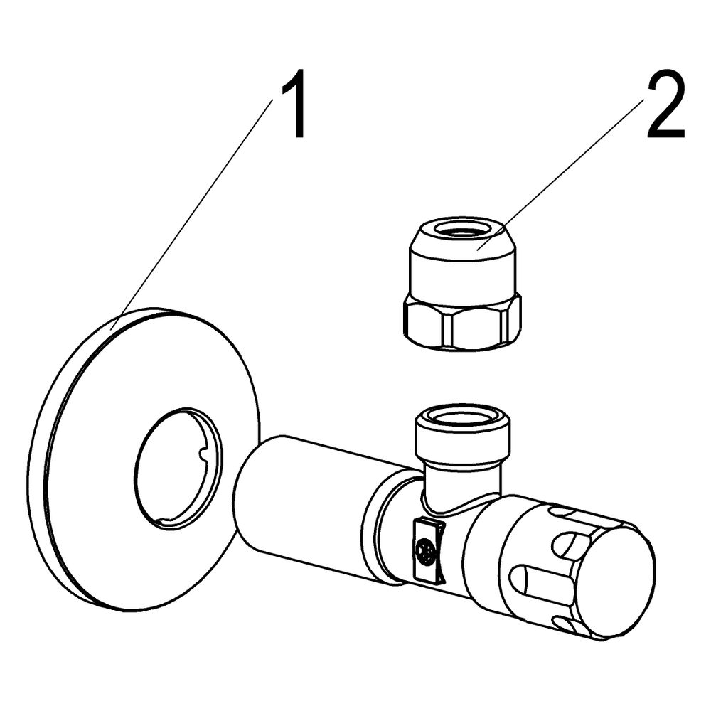 Schlösser Eckventil nicht selbstdichtend, mit Filter und Quetschverschraubung... SCHLOESSER-0071071550001 4044997145432 (Abb. 3)