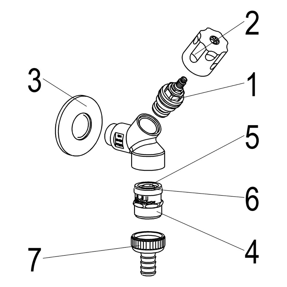 Schlösser Geräteschrägsitzventil mit Rohrbelüfter, Schlauchverschraubung und ... SCHLOESSER-0071651550001 4044997145579 (Abb. 3)