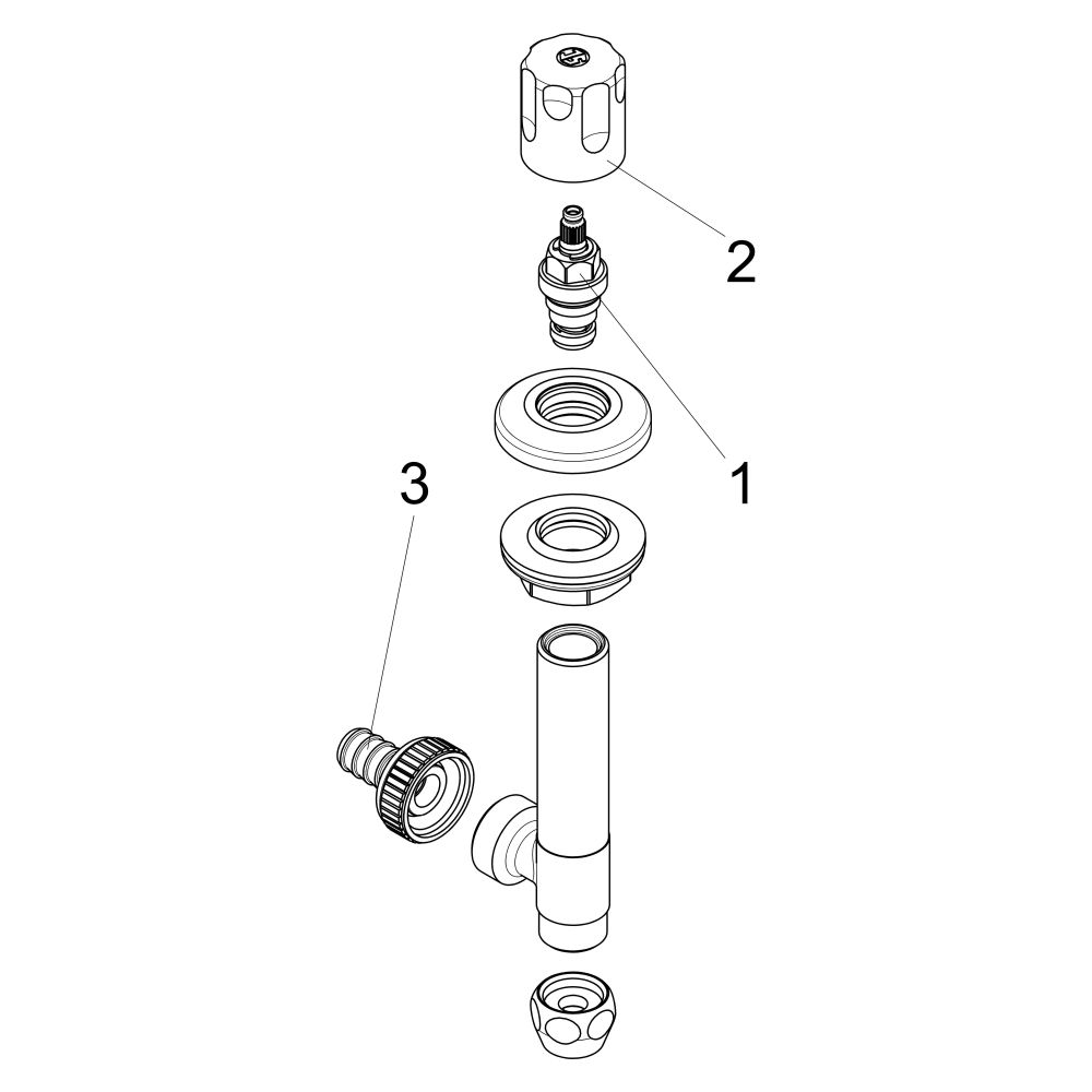 Schlösser Waschgeräte-Untertischventil mit Schlauchverschraubung und Designgr... SCHLOESSER-0071821550001 4044997186701 (Abb. 3)
