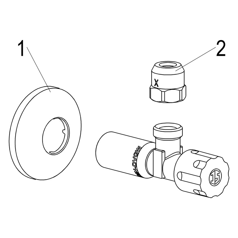 Schlösser Eckventil nicht selbstdichtend, mit Quetschverschraubung DN 15, 1/2... SCHLOESSER-0072051550001 4044997170274 (Abb. 3)