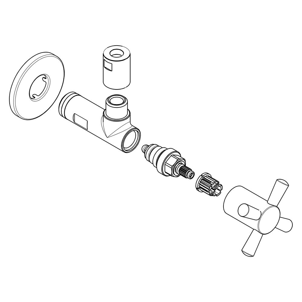 Schlösser Design-Tec Eckventil selbstdichtend, Starlight, 1/2", Chrom hochgla... SCHLOESSER-0072461550001 4044997181522 (Abb. 3)