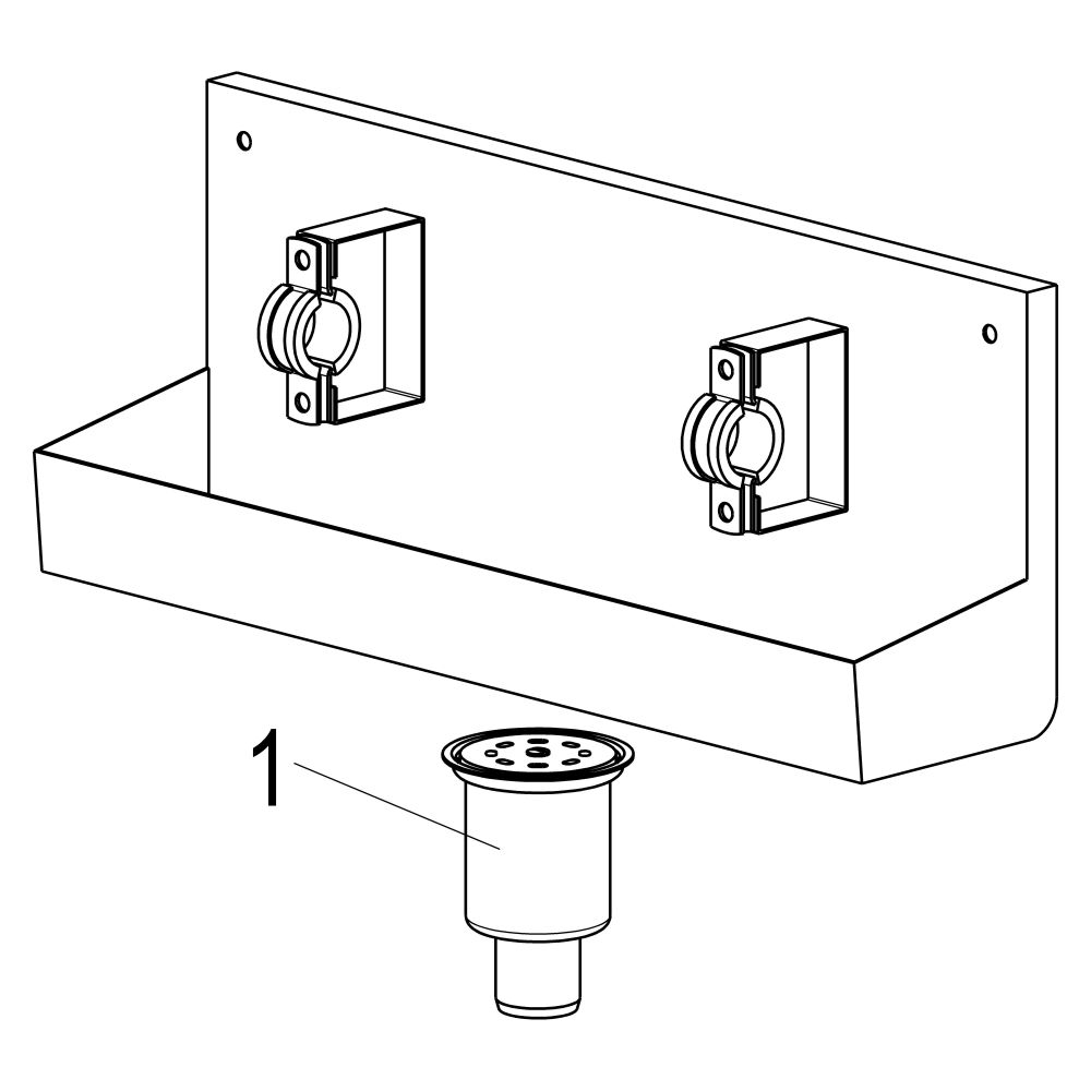Schlösser Entleerungsrinne, 4-fach, mit Ablaufverschraubung, Dichtung und Bef... SCHLOESSER-0074800400001 4044997197042 (Abb. 4)