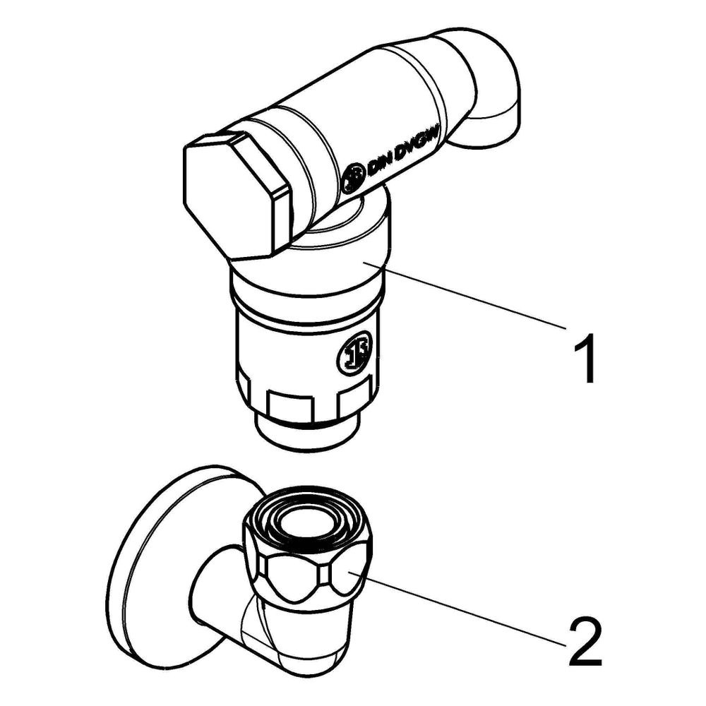 Schlösser Rohrbelüfter mit Bogen, DN 15, 1/2"... SCHLOESSER-0082021550001 4044997200964 (Abb. 3)