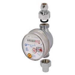 Schlösser Waschtischzähler Bauart WETW, für KW bis 90 Grad C, Q3 2,5m3/h, Ein... SCHLOESSER-00125T0806001 4044997221693 (Abb. 1)