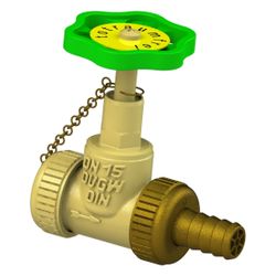 Schlösser Kesselfüllventil, DN 15, Eingang mit Kappe und Kette 3/4", Ausgang ... SCHLOESSER-0011341500001 4044997184813 (Abb. 1)