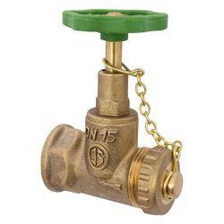 Schlösser Kesselfüllventil, DN 15, Eingang mit Kappe und Kette 3/4", Ausgang ... SCHLOESSER-0011551500001 4044997111116 (Abb. 1)
