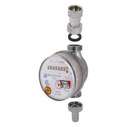 Schlösser Zapfhahnzähler Bauart ZAK ohne Haube, bis 30 Grad C, Q3 2,5m3/h, Ei... SCHLOESSER-00115T0805001 4044997221297 (Abb. 1)