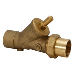 Schlösser Rückschlagventil mit Schrägsitz und Lötverschraubung, DN 15, Löt-D ... SCHLOESSER-0012204200001 4044997111420 (Abb. 1)