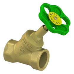Schlösser Schrägsitzventil ohne Entleerung, mit steigender Spindel, DN 25, 1"... SCHLOESSER-0014052500001 4044997111598 (Abb. 1)