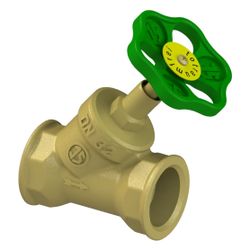 Schlösser Schrägsitzventil ohne Entleerung, mit steigender Spindel, DN 32, 1 ... SCHLOESSER-0014053200001 4044997111642 (Abb. 1)
