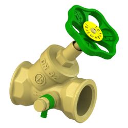 Schlösser Schrägsitzventil mit Entleerung und steigender Spindel, DN 32, 1 1/... SCHLOESSER-0014103200001 4044997112014 (Abb. 1)
