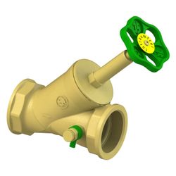 Schlösser Schrägsitzventil mit Entleerung und steigender Spindel, DN 50, 2" I... SCHLOESSER-0014105000001 4044997112090 (Abb. 1)