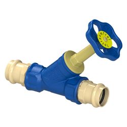 Schlösser Freistromventil Blue-tec mit Pressanschluss IG, ohne Entleerung und... SCHLOESSER-0015092800001 4044997170885 (Abb. 1)