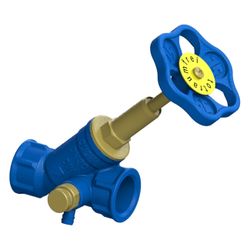 Schlösser Freistromventil Blue-tec mit Entleerung und steigender Spindel, DN ... SCHLOESSER-0015112000001 4044997114155 (Abb. 1)