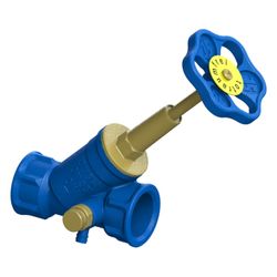 Schlösser Freistromventil Blue-tec mit Entleerung und steigender Spindel, DN ... SCHLOESSER-0015112500001 4044997114162 (Abb. 1)