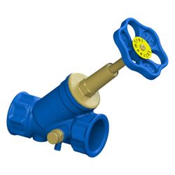 Schlösser Freistromventil Blue-tec mit Entleerung und steigender Spindel, DN ... SCHLOESSER-0015113200001 4044997114179 (Abb. 1)