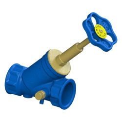 Schlösser Freistromventil Blue-tec mit Entleerung und steigender Spindel, DN ... SCHLOESSER-0015114000001 4044997114186 (Abb. 1)