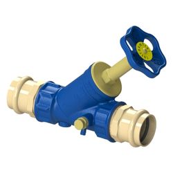 Schlösser Freistromventil Blue-tec mit Pressanschluss IG, Entleerung und stei... SCHLOESSER-0015194200001 4044997171073 (Abb. 1)
