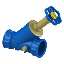 Schlösser Freistromventil Blue-tec mit Muffenanschluss, Entleerung und nichts... SCHLOESSER-0015315000001 4044997114551 (Abb. 1)