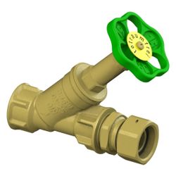 Schlösser Freistromventil mit Verschraubung, ohne Entleerung und mit nichtste... SCHLOESSER-0015352500001 4044997114636 (Abb. 1)