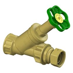 Schlösser Freistromventil mit Verschraubung, ohne Entleerung und mit nichtste... SCHLOESSER-0015354000001 4044997251164 (Abb. 1)