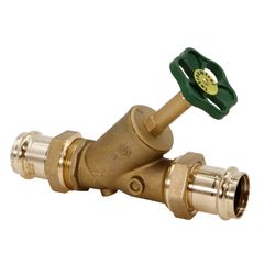 Schlösser Freistromventil mit Pressanschluss MULTI, ohne Entleerung und mit s... SCHLOESSER-0015524000001 4044997115794 (Abb. 1)