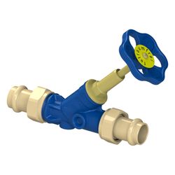 Schlösser Freistromventil Blue-tec mit Pressanschluss AG MULTI, ohne Entleeru... SCHLOESSER-0015542200001 4044997171592 (Abb. 1)