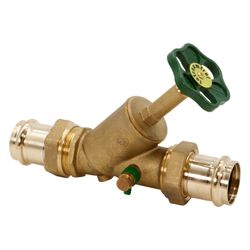 Schlösser Freistromventil mit Pressanschluss AG MULTI, Entleerung und steigen... SCHLOESSER-0015574000001 4044997115862 (Abb. 1)