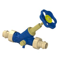 Schlösser Freistromventil Blue-tec mit Pressanschluss AG, Entleerung und stei... SCHLOESSER-0015591800001 4044997115879 (Abb. 1)
