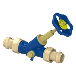 Schlösser Freistromventil Blue-tec mit Pressanschluss AG, Entleerung und stei... SCHLOESSER-0015592200001 4044997171783 (Abb. 1)